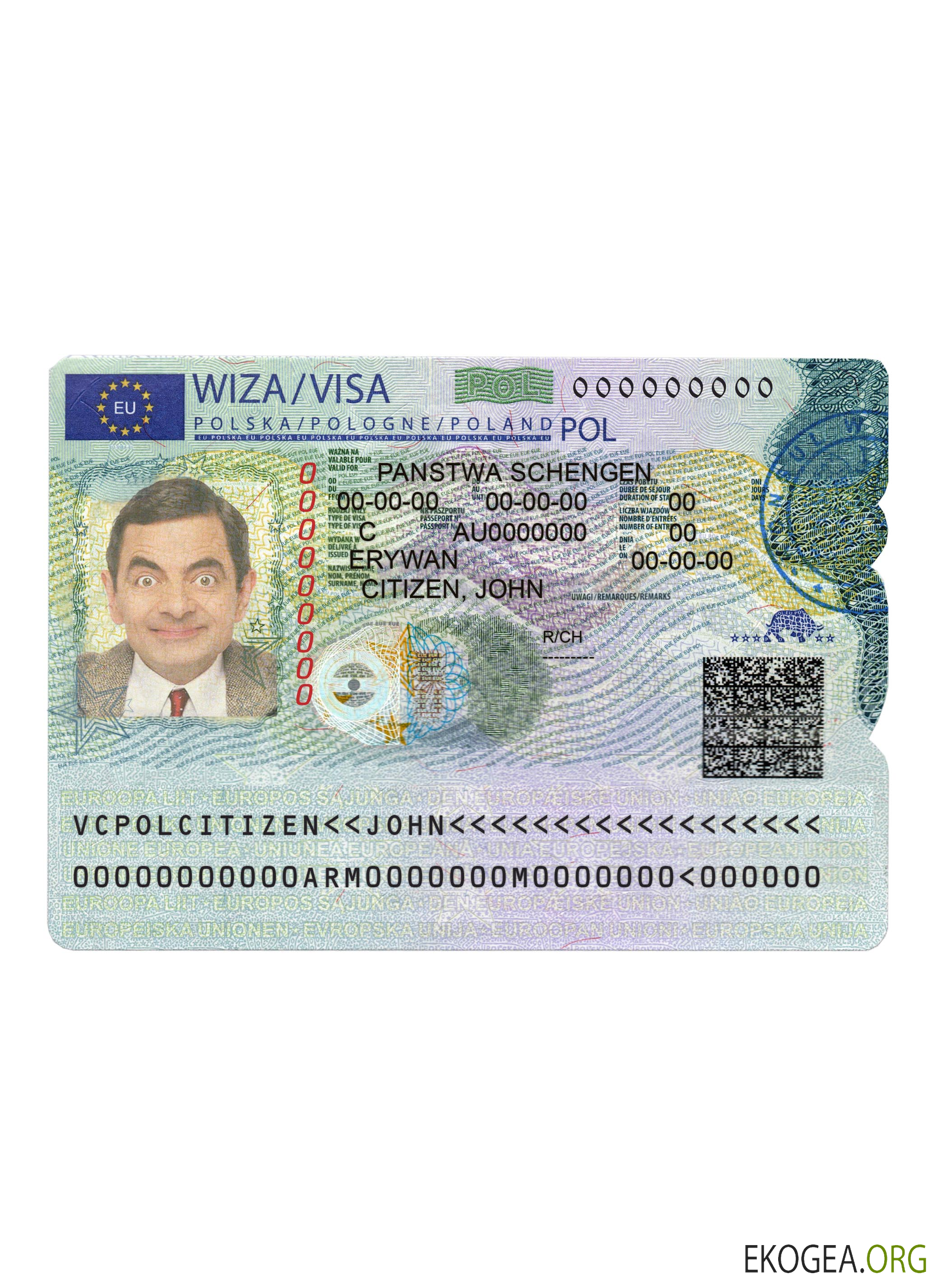 Visa Schengen pour la Pologne version 2